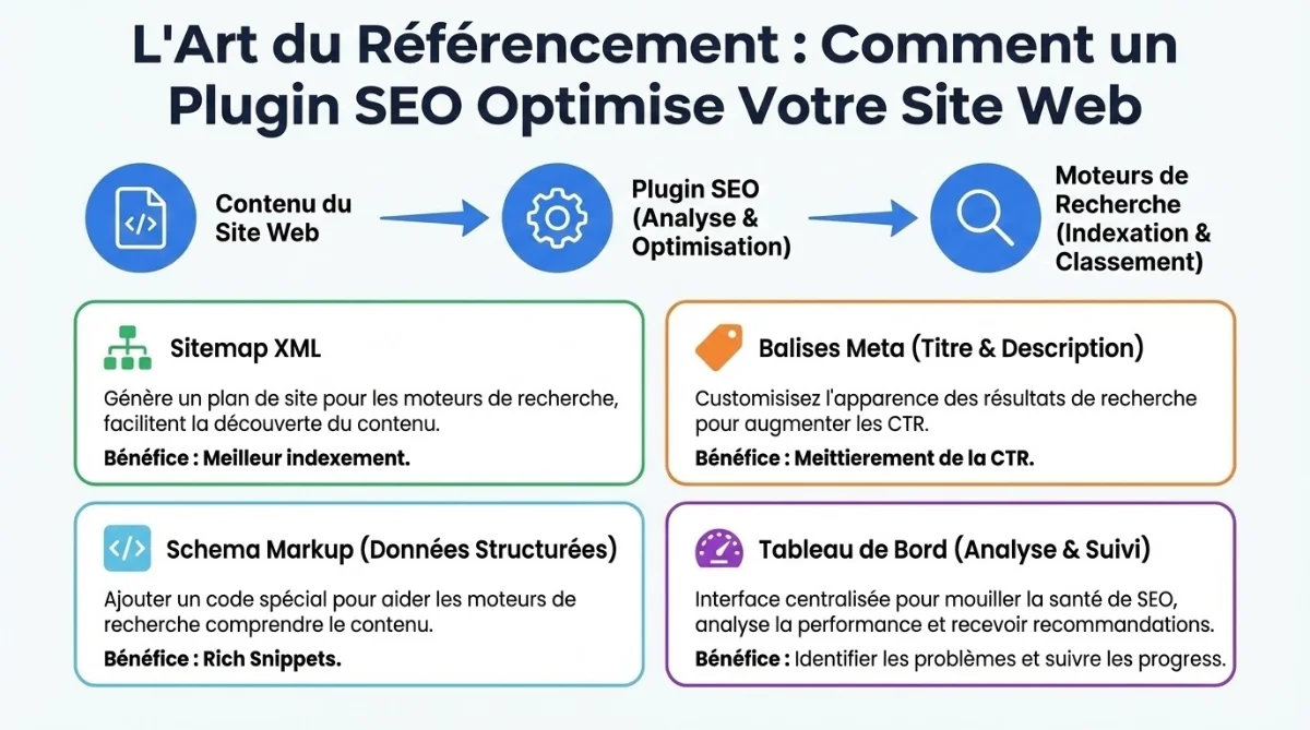 Comparatif visuel des plugins SEO WordPress